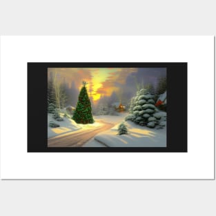 Christmas forest Posters and Art